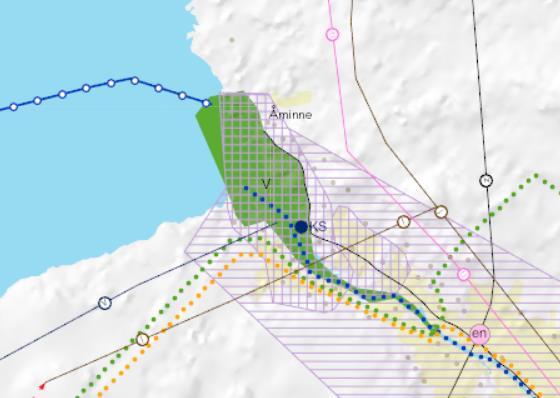 1-13 Beteckning Beskrivning av beteckningen, bestämmelser Havsnära by Utveckling av å- och älvdalarna Område med turistattraktioner / utvecklingsområde för turism och rekreation Rekreationsområde