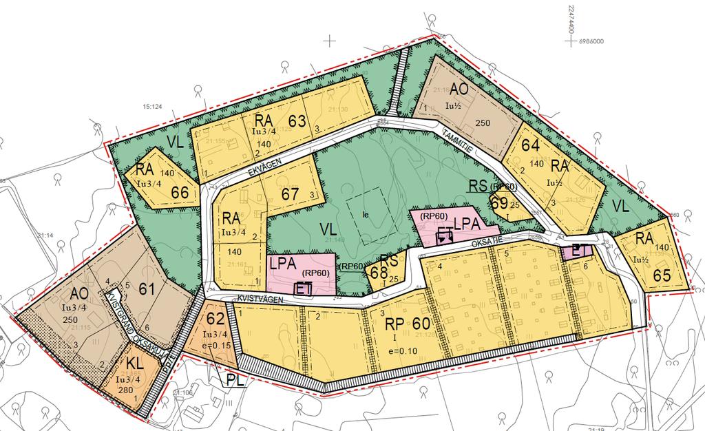 1-18 6. PLANENS UTGÅNGSALTERNATIV 6.1 Utkast I det utarbetade utkastet har de målsättningar som framförts av planläggningens initiativtagare och Malax kommun beaktats.