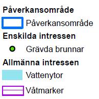 Storleken på influensområdet styrs huvudsakligen av uttagets storlek, av grundvattenmagasinets hydrauliska egenskaper samt av nybildningen av grundvatten.