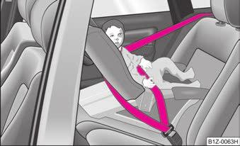 Säker transport av barn 139 fortsättning För att undvika svåra skador måste barn alltid skyddas med ett barnsäkerhetssystem i bilen som motsvarar barnets ålder, vikt och kroppsstorlek.