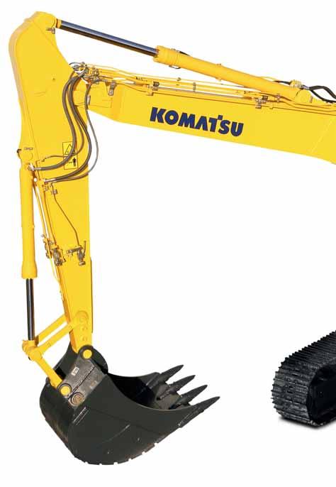 En översikt Komatsu streck 8 bandgående grävmaskiner har satt en ny global standard för anläggningsmaskiner.