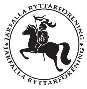 JÄRFÄLLA RYTTARFÖRENING VERKSAMHETSBERÄTTELSE FÖR ÅR 2015