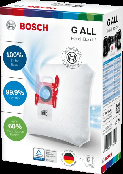 BBZ41FGALL BBZ41FGALL PowerProtect dammpåse: upp till 60% bättre sugeﬀekt, även när påsen fylls upp. Upp till 60% högre sugeﬀekt när dammpåsen fylls, i jämförelse med traditionella dammpåsar.