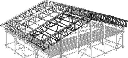 Montering UBIX Väderskyddstak Fortsätt att montera ytterligare fack på liknande sätt tills taklaget är fullständigt.