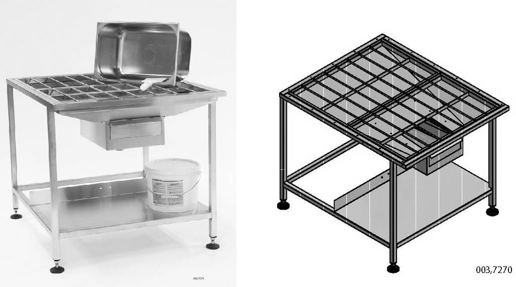 4.1.8 Övrig extra utrustning till WD-90GR Flex / WD-90GR HC Skrädbänk Skrädbänken används för