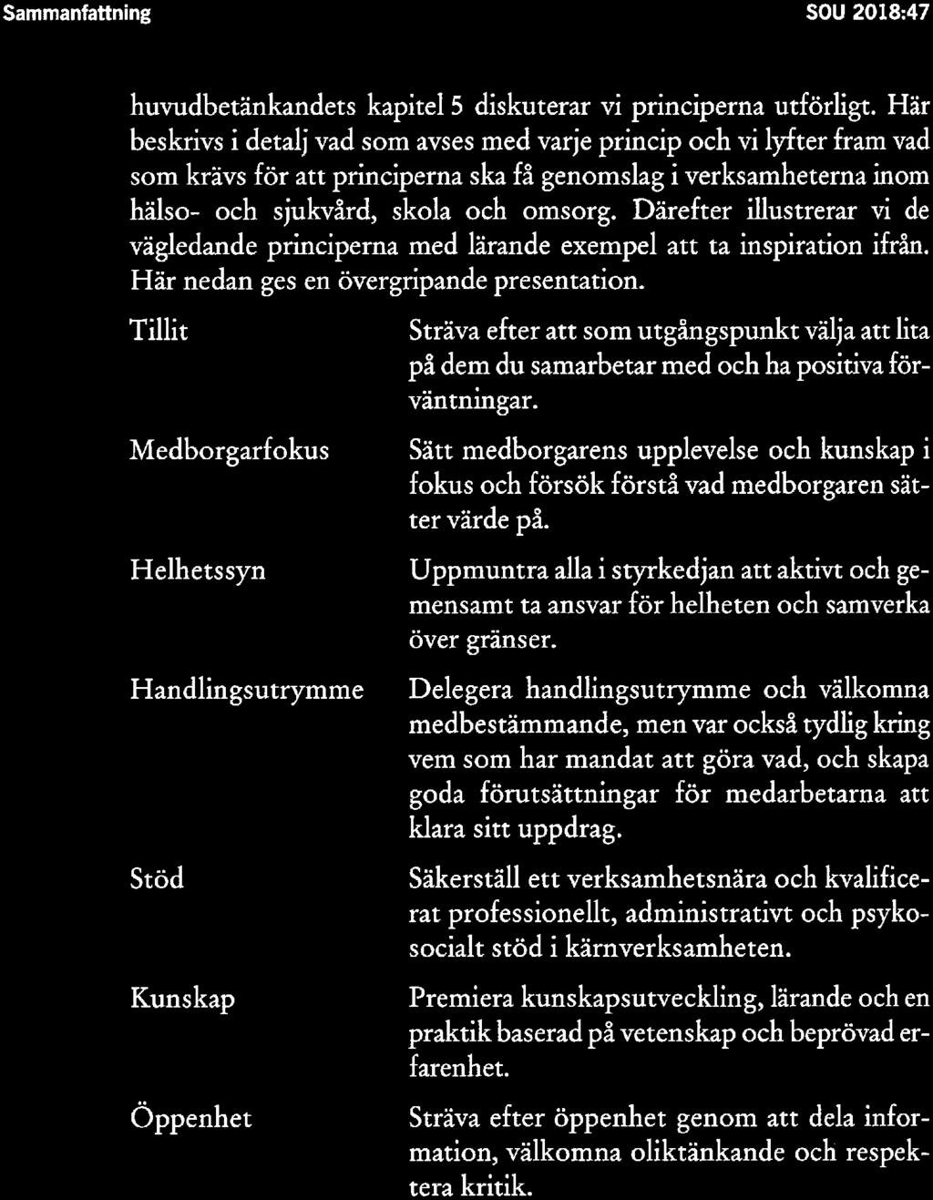 Sammanfattning SOU 2018:47 huvudbetänkandets kapitel 5 diskuterar vi principerna utförligt.