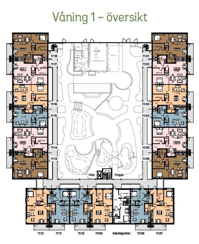 2017-03-15, rev 2017-03-27, sid 8 (9) För de västra lägenheterna på våning 2 kan fasaden skärmas av med en utstickande skärm så att den skyddar vardagsrummets fönster mot väst, se figur 6.