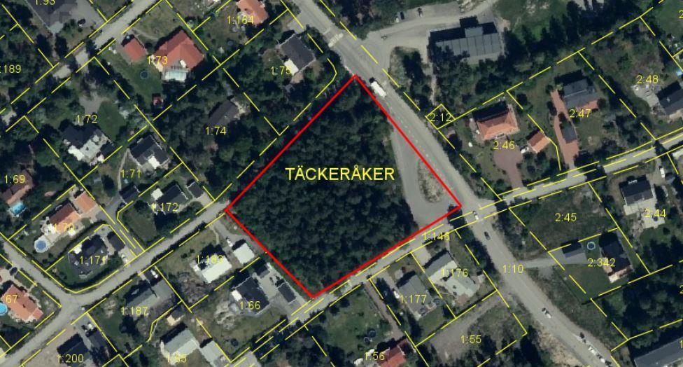 FÖRUTSÄTTNINGAR BESKRIVNING AV OMRÅDET Fastigheten Täckeråker 1:10 ligger i Vega, i den nordvästra delen av Haninge kommun. Vega växte fram på 1940-talet när fritidshus byggdes i området.