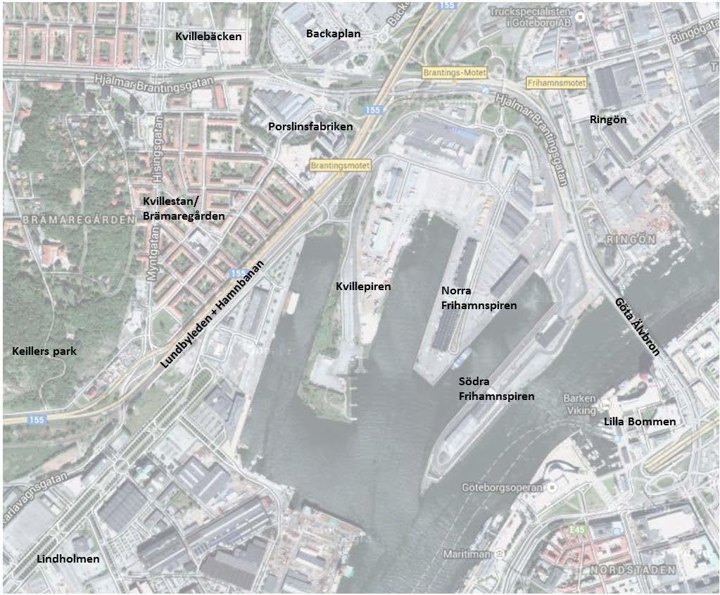 Ändrad användning och utveckling i Frihamnsområdet Hamnverksamheten har längre tid allt mer etablerats i ytterhamnsområdena.