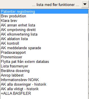 YTTERLIGARE FRASMENYER FÖR AK Knapparna kan bytas ut eller tas bort och det går att lägga till fler knappar om så önskas.