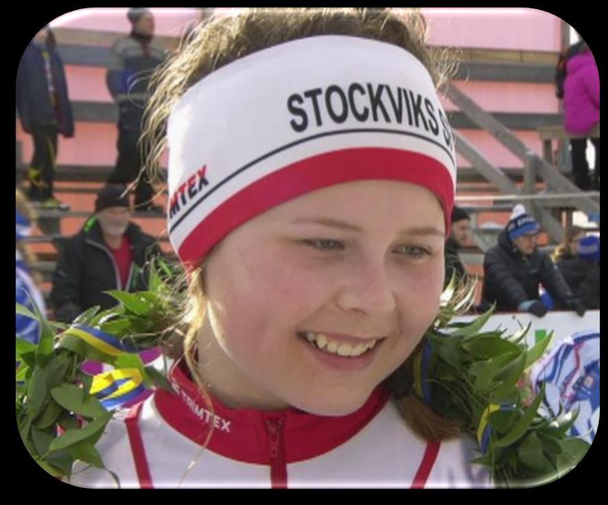 Tove Eriksson Stockviks SF 2 guld på ungdoms-sm 2018 i Lycksele: 5 km klassisk stil och sprint D15 Vann