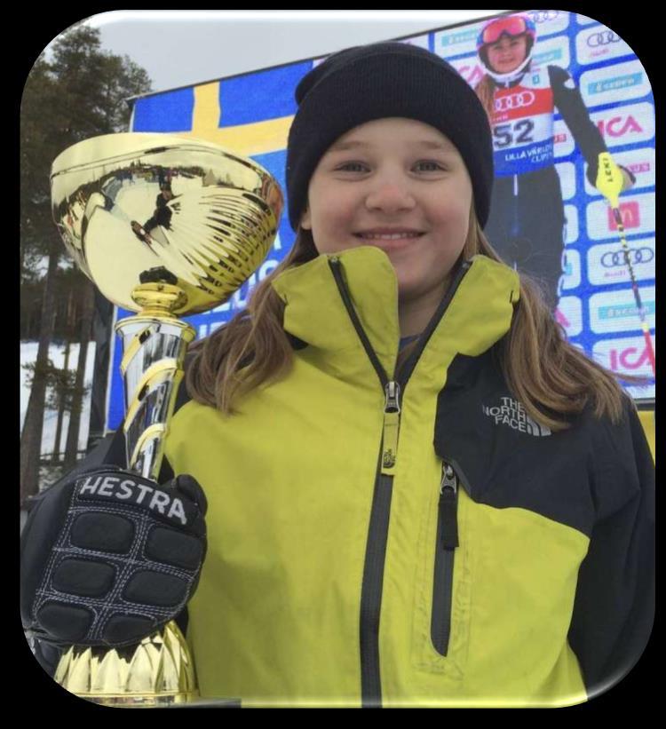 Emma Aicher Sundsvalls Slalomklubb Vann USM i alpin skidåkning i Kiruna mars 2018 i samtliga fyra discipliner som