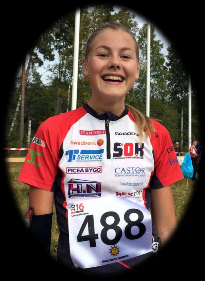 Frida Wikström Sundsvalls OK 2:a Natt SM D18, 3:a Sprint SM D18 A-final Lång-SM och