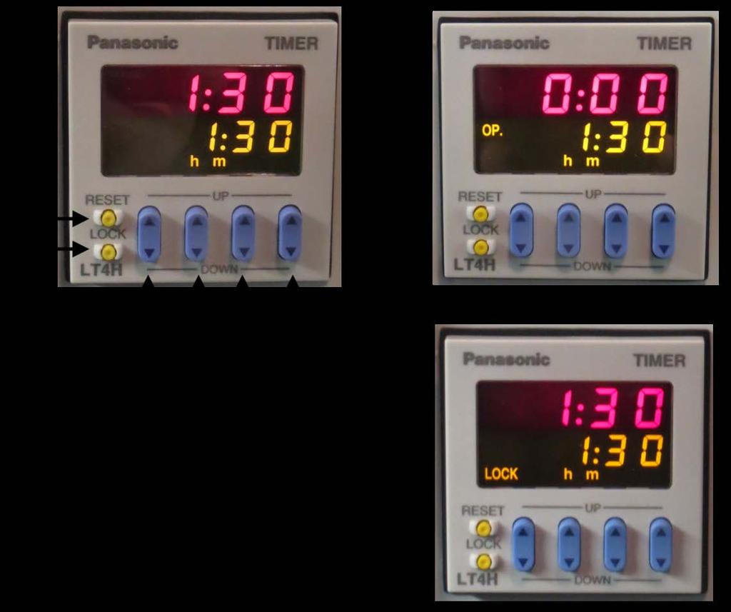 6.4.2 Klocka för kylningstid Kylningsklockans startskärm beskrivs i punkt (A). När klockan har gått och maskineriet är avstängt, är torkningen klar, punkt (B).