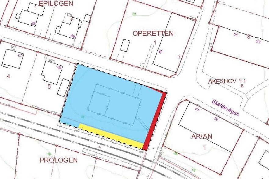 Sida 27 (28) också att en liten remsa utmed Sigurdsvägen övergår från parkmark till gatumark.