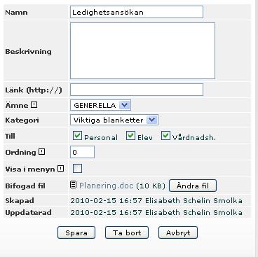 12. Spara. 13. Tänk på att rubrikerna till fälten inte syns för mttagarna utan enbart texten i fälten. Du behöver alltså själv skriva in en rubrik i texten.