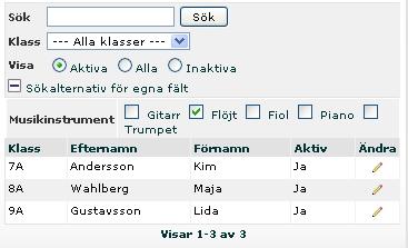 5. Skriv ut listr med egna fält Gör först