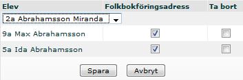 Om persnen ska flyttas från en skla till en annan, eller arbeta på två sklr lägger man in persnen på nytt på den nya sklan.