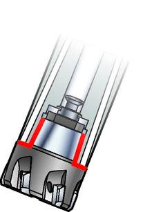 0,906 tum): 7 Nm (5,16 ft-lbs) D c 24,0 31,75 mm (0,945 1,250 tum): 12Nm (8,85 ft-lbs) Precisionskoppling med kona och fläns - exakt centrering