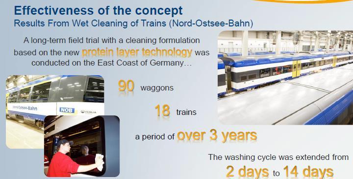 A 3 year study on trains in Germany showed