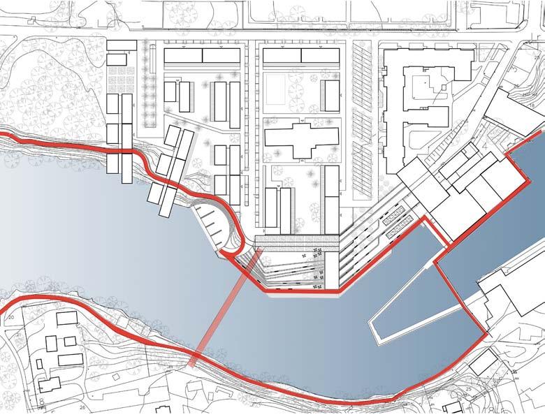 situationsplan ETT TILLGÄNGLIGT STRÖMRUM Nya stråk tillgängliggör området för besökare, boende