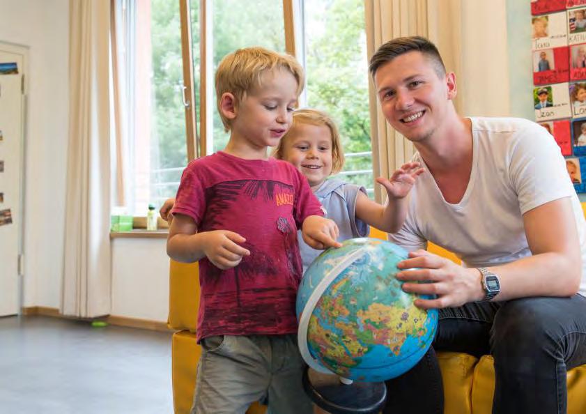 INTERNATIONELL VERKSAMHET kvaliteten på den egna förskolan. Dessa samordnas nu med övriga verksamheter i Tyskland.