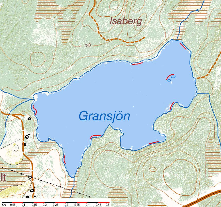 BILAGA 1 MJÄRDARNAS PLACERING 2 Gransjön Lina 2 Lina 1 Lina 3