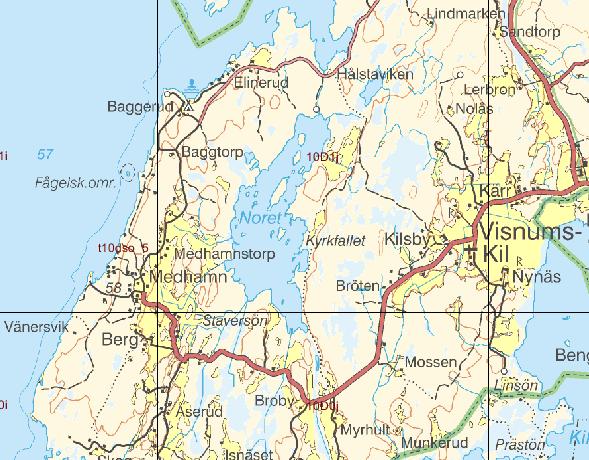 Vägbeskrivning: Noret ligger drygt 20 km söder om Kristinehamns tätort. Det går att åka Revsandsvägen förbi Hult mot Baggerud för att komma dit.