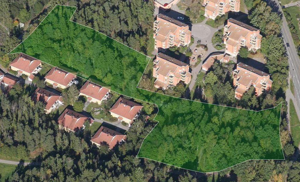 Bakgrund och avgränsning Tyresö bostäder AB önskar bygga lägenheter inom utmarkerat planområde.