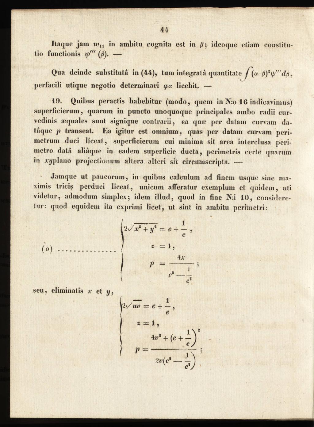 u llaque jam te,! in ambitu cognita est in /9; ideoque etiam consfilnlio iunctionis xp'" (ß).