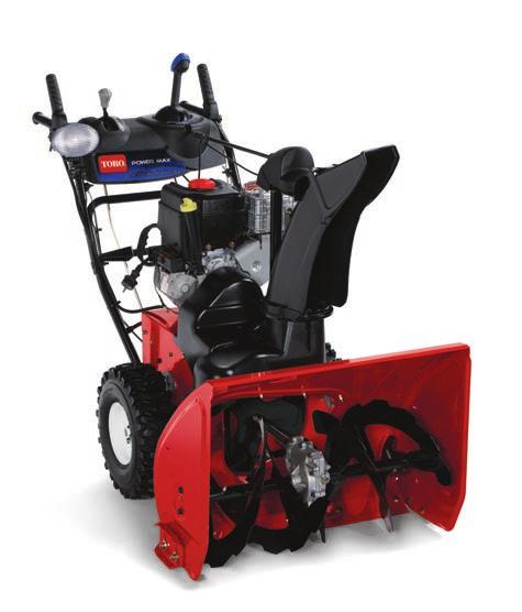 ARTIKELNUMMER 38820 Toro Premium OHV 4-takt, 9 hk Handstart / 230 V elstart 66 cm, 13,7 meter 864 kg/min 3,2 l VÄXLAR 6 framåt, 2 bakåt KRAFTÖVERFÖRING Friktionskoppling Power Max 36 cm, sågtandad