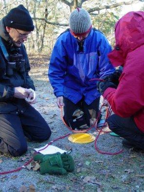 3 Utematte i Uppsala i november. Deltagarna tillverkar en diametermätare. Naturum i Tyresö som under året utvecklades till en obemannad naturskola med hjälp av Nynäshamns Naturskola.