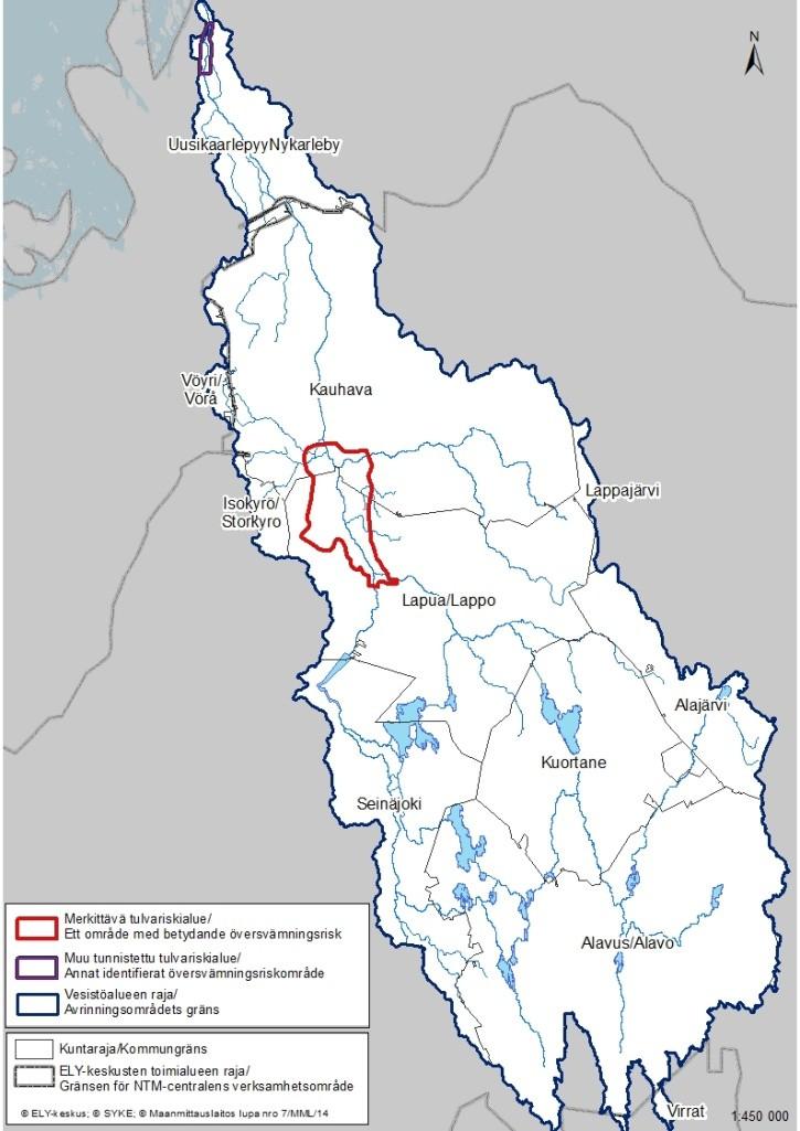 länthet, få sjöar och finkornig jordmån. De viktigaste förgreningarna är Nurmonjoki och Kauhavanjoki.