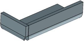 För att stänga hörnet symmetriskt (Butt) markera en av bockarna och ställ in den glipa (Gap) som ska finnas mellan dem i hörnet. Minimum för glipan är 0,1mm.