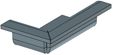 Markera först de bockar som ska kopieras till andra kanter och som kommer att geras i hörnen. De listas under Bend Shapes.