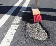 termoplast för lagning av sprickor och revor i asfalt.