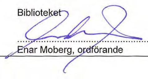 Bibliotekets sammanträdesrum, 2014-05-22 Underskriner sekreterare Paragrafer 32-42 Ordförande Justerande Jens-Mikael Larsson :-:-.