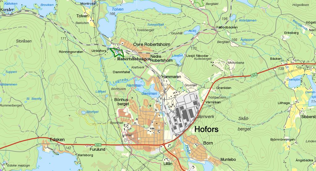 Huvudstudie 3: Robertsholm Robertsholm ligger i Hofors kommun.