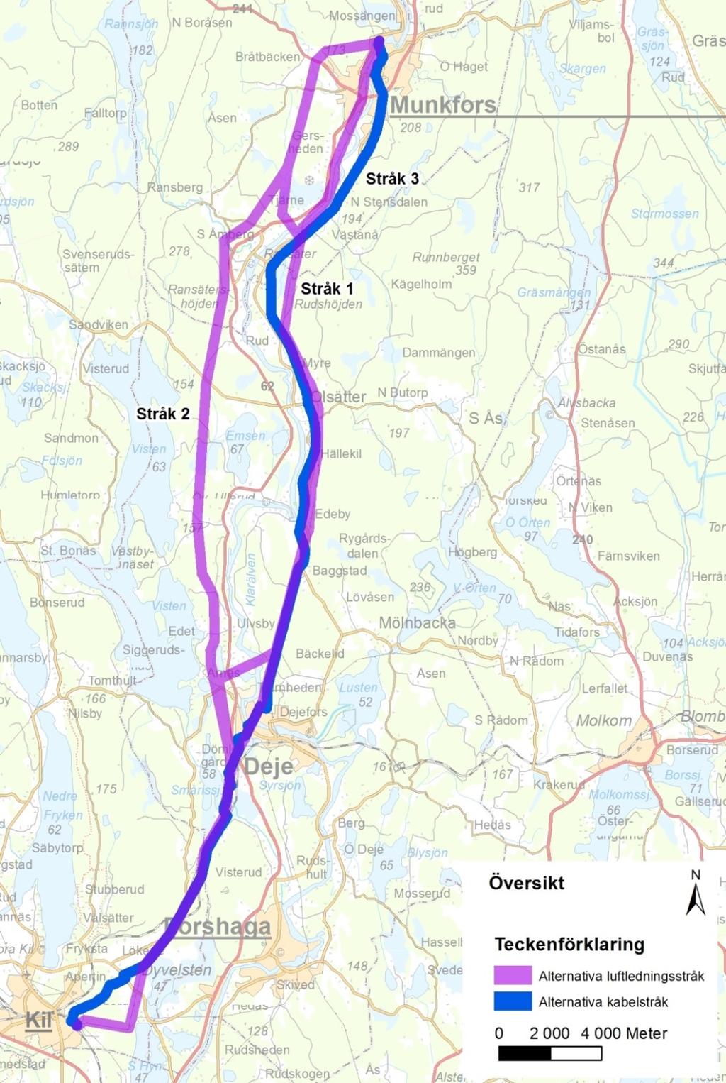 Enligt miljöbalken 6 kap 7 ska MKB:n, i det fall verksamheten antagits medföra betydande miljöpåverkan, innehålla en redovisning av alternativa platser, om sådana är möjliga, samt alternativa