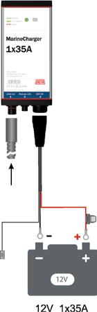 Produkter - Batteriladdare Marin MarineCharger 1x35A DEFA MarineCharger 1x35A är en kraftig och kompakt laddare som är enkel att montera - i både båtar och större fartyg.