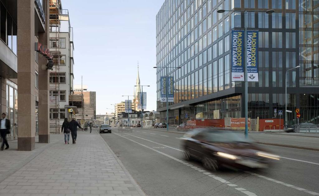 7. VY FRÅN STOCKHOLM WATERFRONT Idag upplevs Centralstationen ligga i en sänka från Klarabergsgatan.