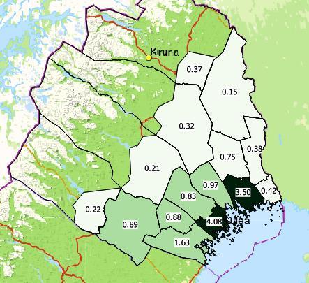 Avskjutning Skogshare 2017/2018 Beskattningen på hare var likvärdig med året innan med ca 4000 harar fällda. Normalt pendlar årlig avskjutning mellan 2000 till 6000 djur på länsnivå.