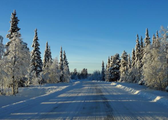 att tänka på sträckan Kilvo-Pikkujako Väg 818 Kilvo Mukkavaara I skogspartierna tål