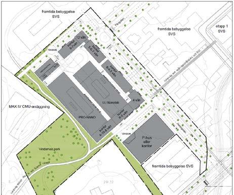 Gång- och cykelkopplingen mellan Nanolab och spårvagnshållplatsen etableras i samma läge som det planeras införas en gatukoppling i skede två, vilket medför att ledningar, planteringar, belysningar m.