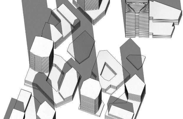 utemiljöer. Stadsbyggnadskontoret har genomfört en skuggstudie med avseende på de höga volymernas skuggbild vilket presenteras i en sammanställning samt en analys av resultatet.