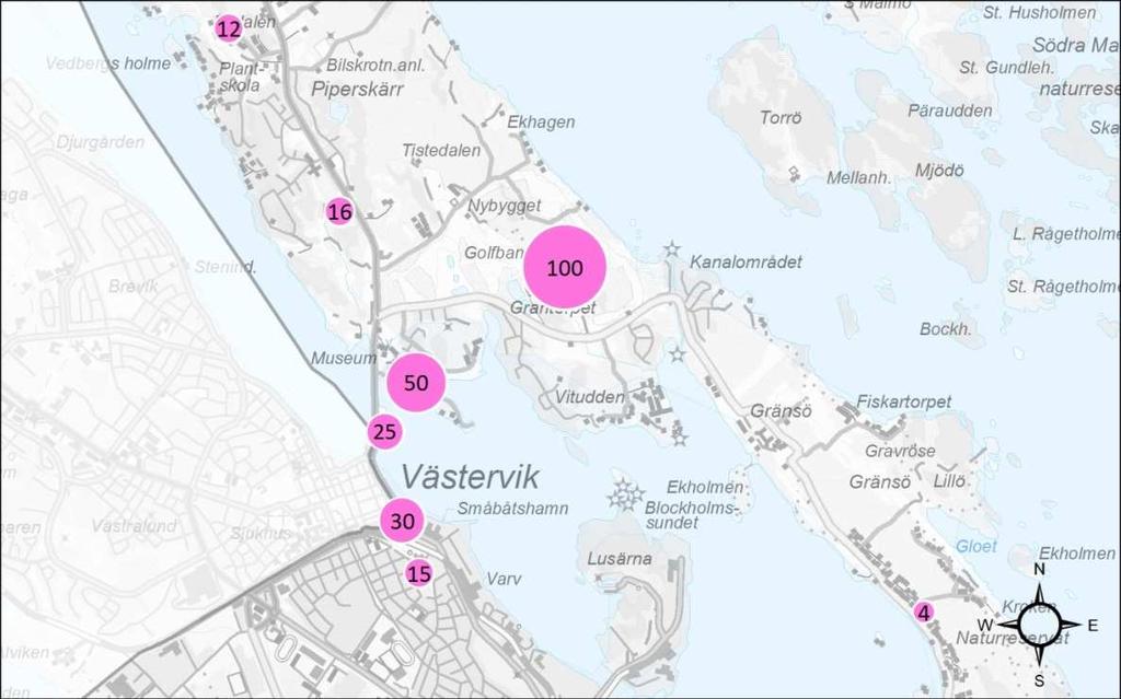 Södra staden I området södra staden finns ett uppskattat planerat bostadsutbyggande vid bland annat Lugnetberget, Pipers äng, Piperskärr, Stuverum,