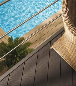 Twinson är ett modernt material för altaner och balkonger ett träkompositmaterial som förenar de goda egenskaperna i furu och PVC-plast.