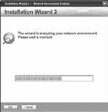 5 Tilldela IP-adress 1. Installera Installation Wizard 2 från katalogen för programvarufunktion från CD-skivan. 2. Programmet kommer att utföra analyser på din nätverksomgivning.