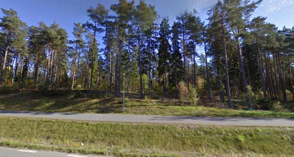 Figur 8. Planområdets västra gräns. Skyndelnvägen. (Google Maps, 2016) 3.4 Markavvattningsföretag Inget markavvattningsföretag har identifierats inom området. (Länsstyrelsen, 2016). 3.5 Befintliga ledningar Kommunala ledningar finns idag i direkt anslutning till området längs med dess norra och södra sida.