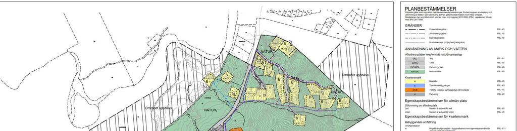 Figur 2. Utdrag ur detaljplanen. 2 ÄNDAMÅL Syftet med undersökningen är att ge underlag avseende de geotekniska förhållandena inför upprättande av detaljplan.